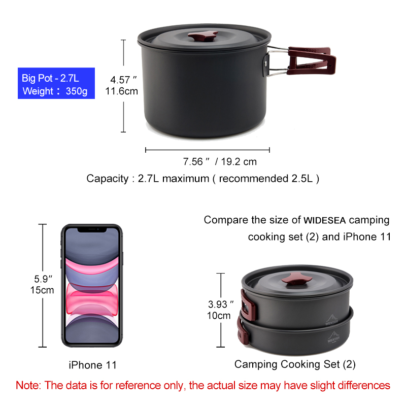 Widesea Camping Kookgerei Set  - Quechua Camping Cooking Set recensie en prijs