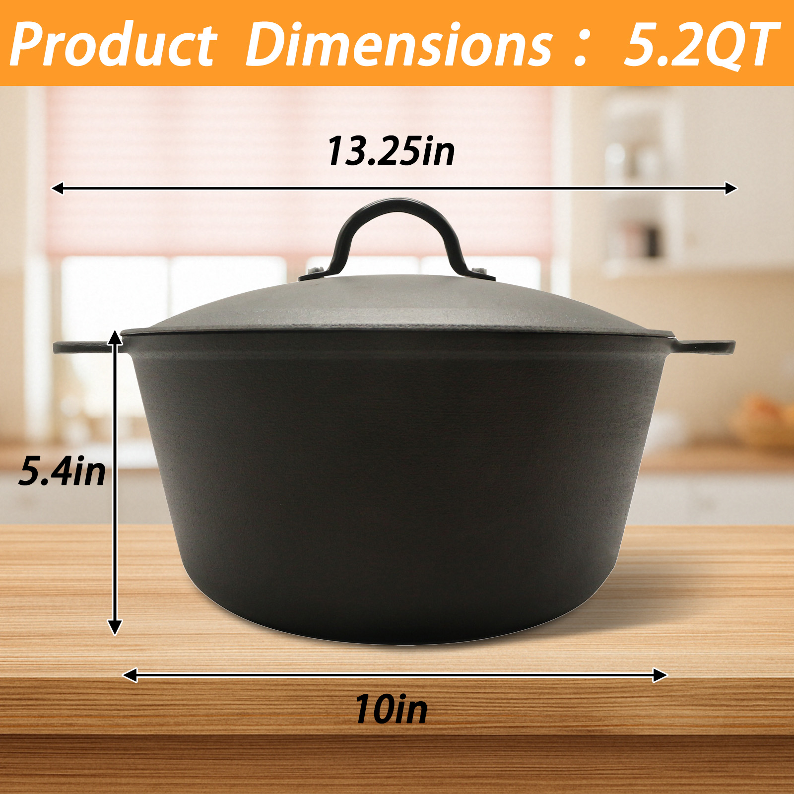 HANSMART 5.2Qt Lichtgewicht gi - Camping Cooking Dutch Oven recensie en prijs