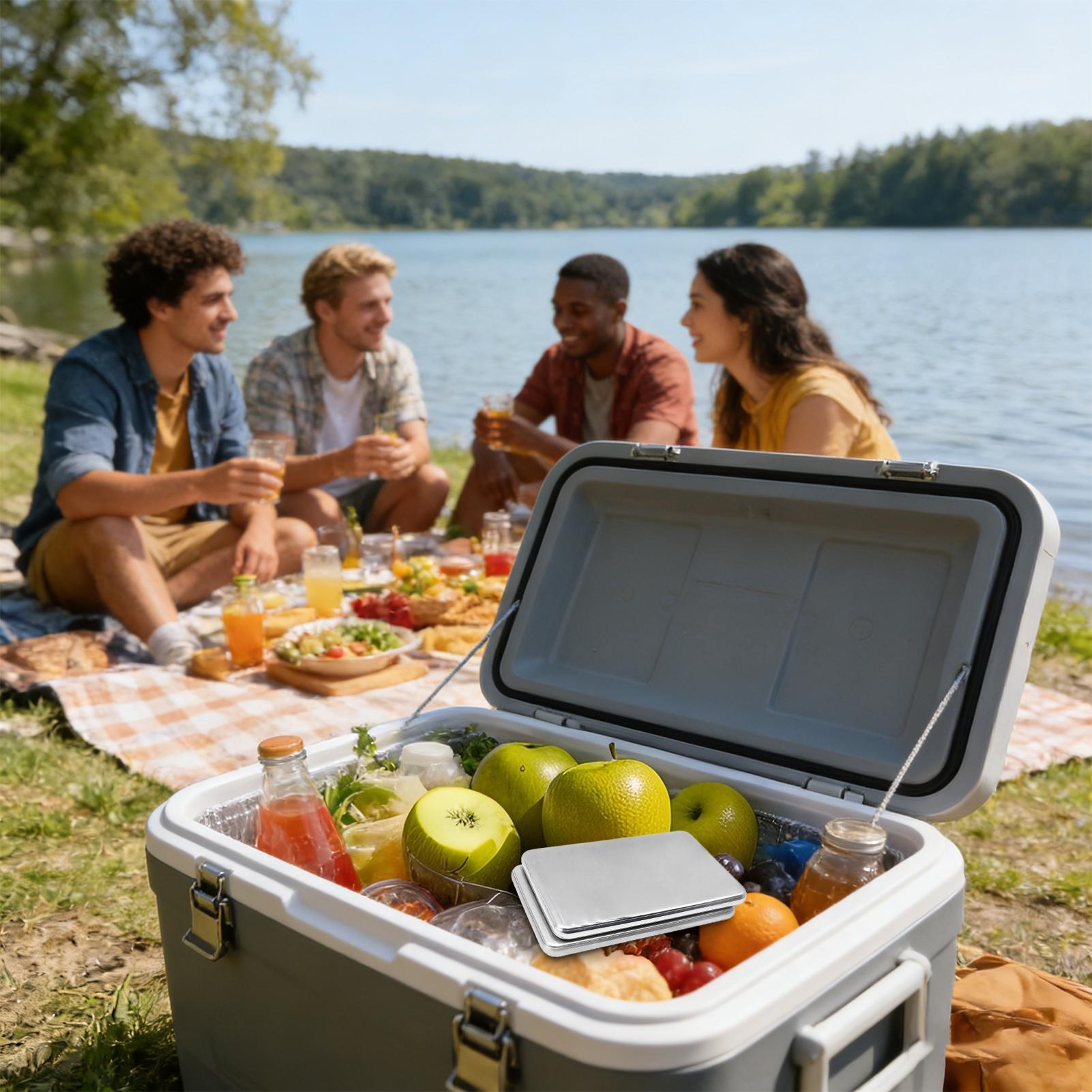 2 stuks roestvrijstalen ijspak - Camping Cooking Box recensie en prijs