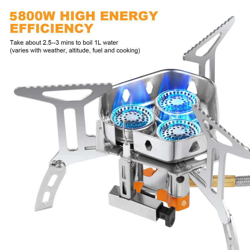 5800W krachtige campinggasforn - Camping Cooking No Gas recensie en prijs
